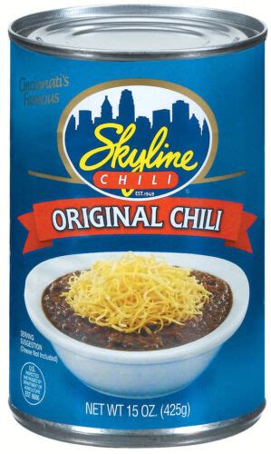 Skyline Original Chili Recipe 15 Ounce Cans Pack Of 6 Ebay