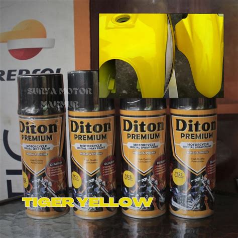 Jual Pilok Pilox Diton Premium Tiger Yellow Kuning Cat Semprot