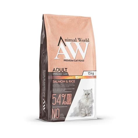 Animal World Sterilised Somonlu Kısırlaştırılmış Kedi Maması 15kg Satın