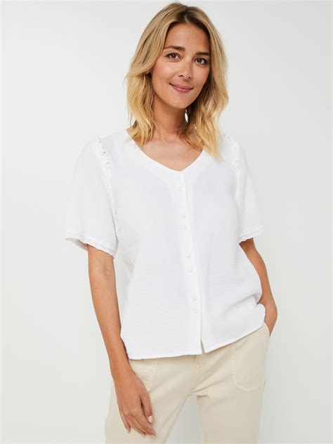 C Est Beau La Vie Chemise Chemisier Blanc Femme Des Marques Vous