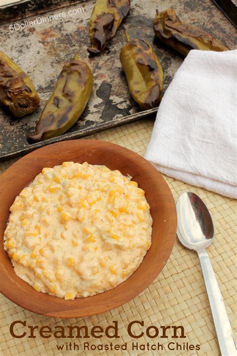 Creamed Corn With Roasted Hatch Chiles 5 Dinners