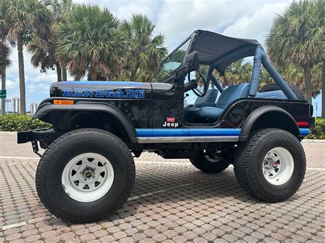 1980 Jeep CJ Convertible Black 4WD Manual Renegade LEVIS For Sale