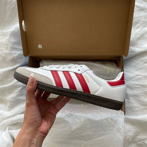 Red Adidas Adidas Samba Addidas Shoes Sneakers Samba Shoes Sambas Jeweled Shoes Winter