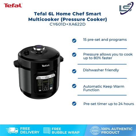 Tefal L Home Chef Smart Multicooker Pressure Cooker Cy D Xa D