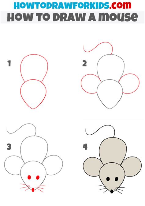 How To Draw A Simple Mouse