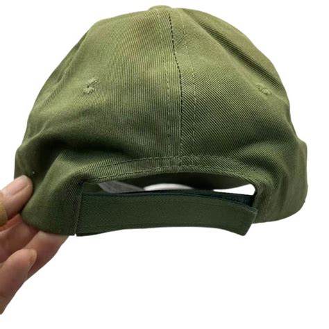 Army Green Baseball Cap With Velcro Six Panel Baseball Cap