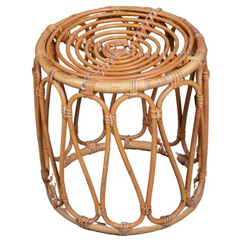 Pair Of S Italian Bamboo Rattan Bohemian French Riviera Designer