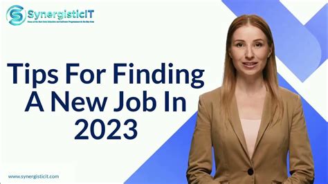 10 Tips For Finding A New Job In 2023 Synergisticit Youtube