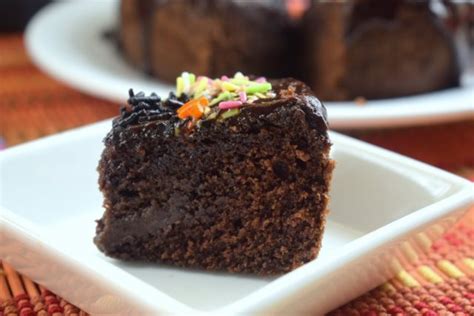 Eggless Chocolate Condensed Milk Cake