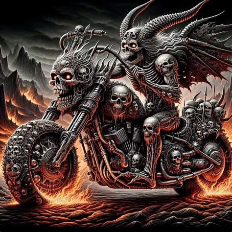 Pin On Skulls In 2024 Dark Fantasy Artwork Movie Tattoos Harley