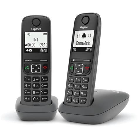 Gigaset As Duo Cordless Telephone Black With Handsfree Video Games