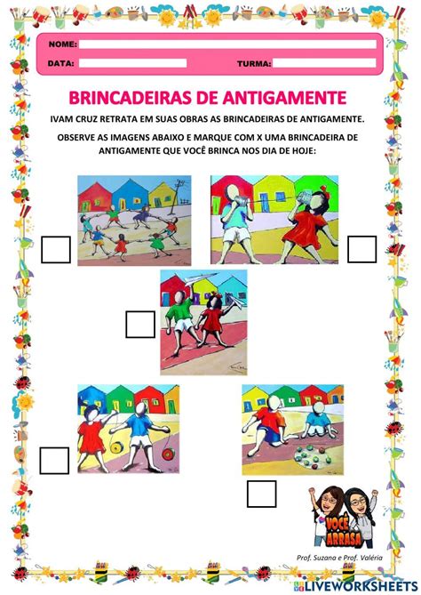 Atividades Sobre Brincadeiras Antigas