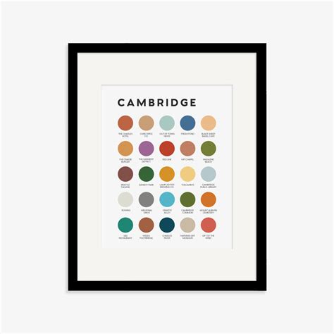 Cambridge Color Palette Print Lunch City Studio