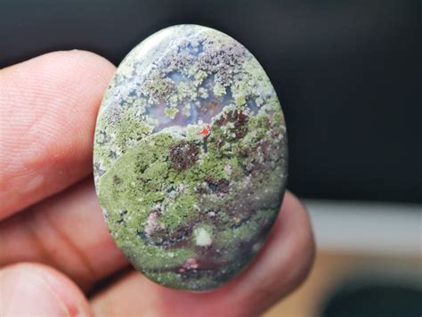 Ct Stunning Indonesian Moss Agate Cabochon