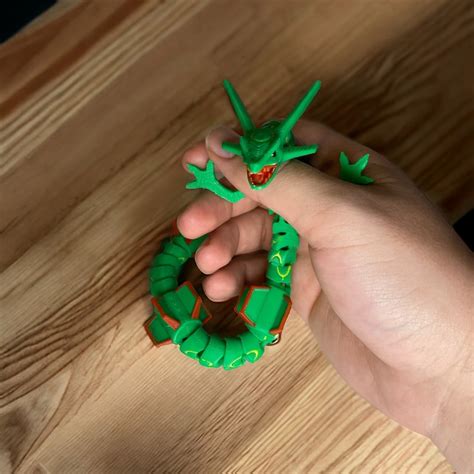 Rayquaza Flexi 3D Printed Figurine Pokemon Figurine Toy Etsy