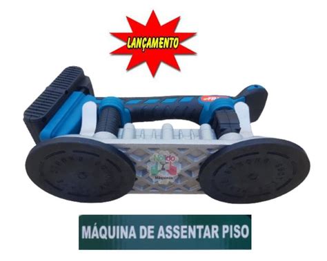 Maquina Assentar Piso Azulejo Porcelanato Auto Rendimento Duas Ventosas