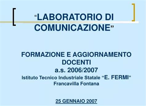 Ppt Laboratorio Di Comunicazione Powerpoint Presentation Free