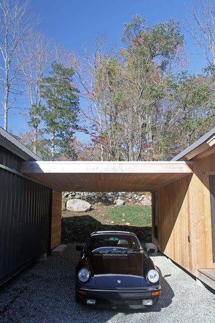 Shipping Container Carport Moderne Garage Bridgeport Par Erik