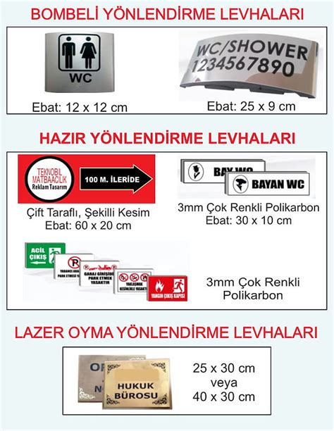 Yönlendirme Levhaları Teknobil Reklam Matbaa Türkiye