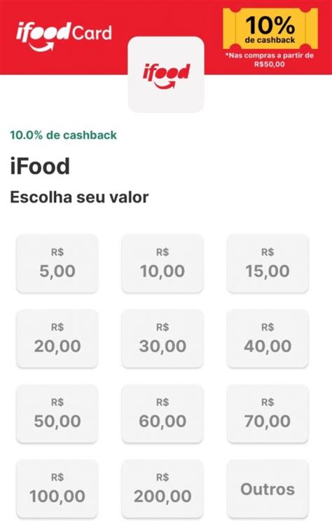 Vai Um Ifood A Compre Cr Ditos E Receba De Cashback