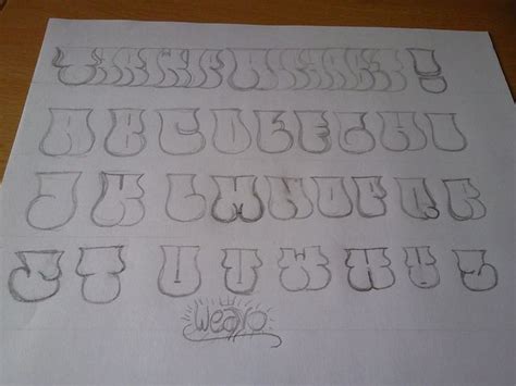 Throwie Alphabet Graffiti Lettering Tutorial Graffiti Writing