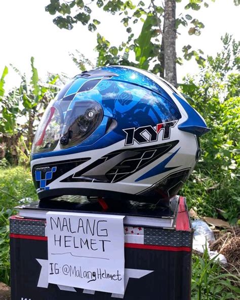 Jual Helm KYT Vendetta GP Cruise Blue Di Lapak Malang Helmet Bukalapak