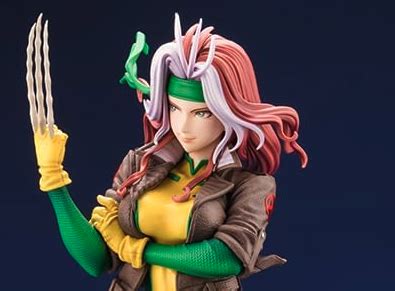 Kotobukiya Marvel X Men Rogue Rebirth Bishoujo Statue Review Heroic Pose