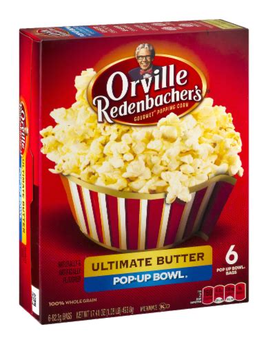 Orville Redenbacher's Ultimate Butter Pop Up Bowl Popcorn, 6 ct / 2.9 ...