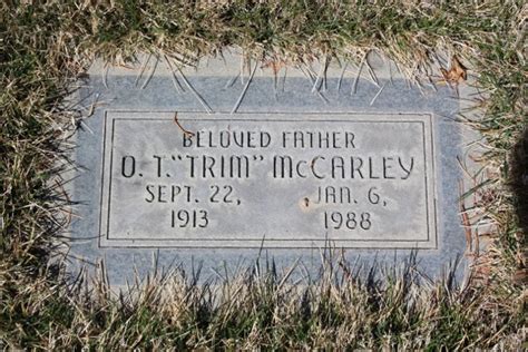 Owen Trimmier Trim McCarley 1913 1988 Mémorial Find a Grave