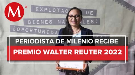 Fanny Miranda Reportera De Milenio Gana Premio Alem N De Periodismo