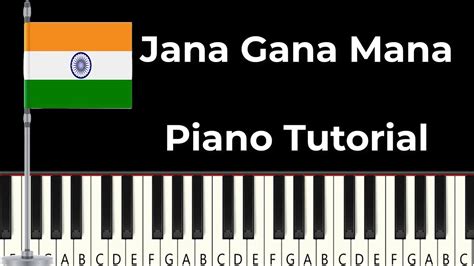 Jana Gana Mana Easy Piano Tutorial Youtube