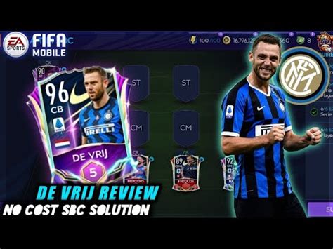 Rated Stefan De Vrij Review The Costless Sbc Of Tots Ever In Fifa