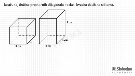 Kocka I Kvadar Zadatak 1