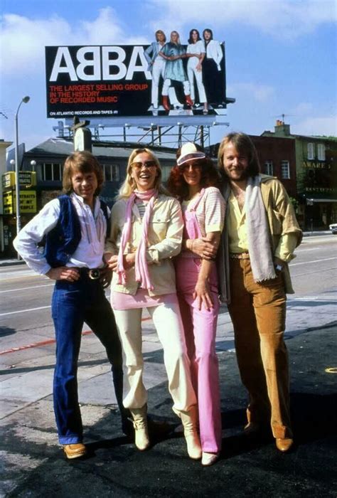 Abba In Front Of Their Billboard On Sunset Strip In 1978 Artofit