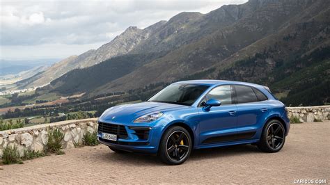 Porsche Macan Turbo 2020my Color Sapphire Blue Metallic Front