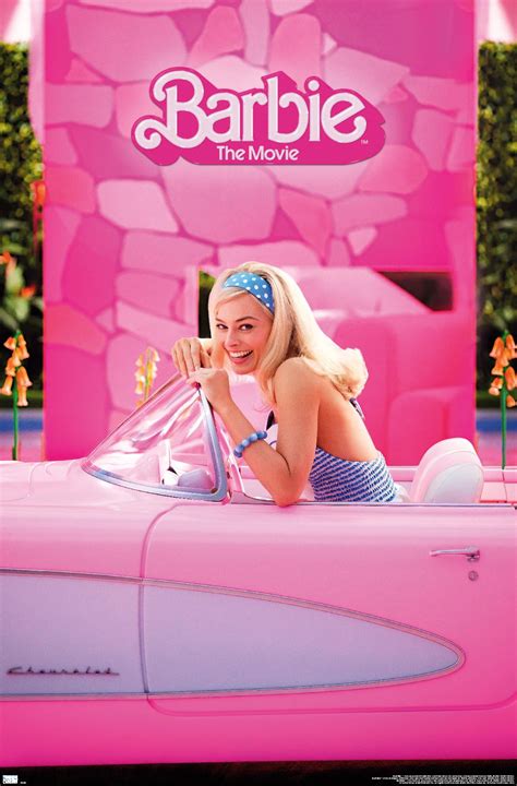 Mattel Barbie: The Movie - Barbie Car Wall Poster, 22.375" x 34 ...