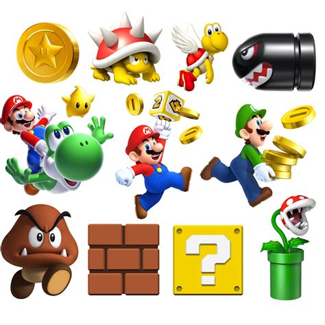 Super Mario Png Bundle Super Mario Clipart Super Mario Icons Etsy