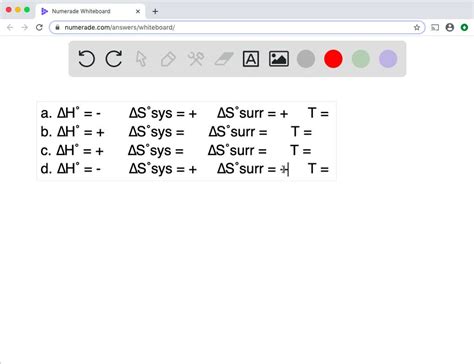 Solved Without Doing Any Calculations Determine The Signs Of S Sys