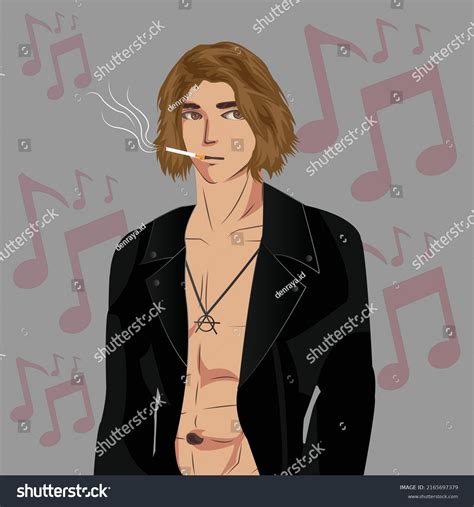 Illustration Rock Star Cartoon Stock Vector (Royalty Free) 2165697379 ...