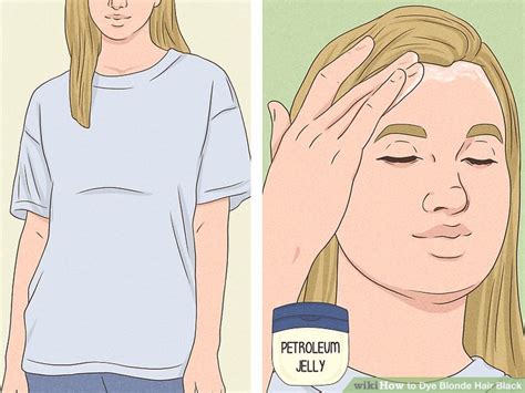 How To Dye Blonde Hair Black With Pictures Wikihow