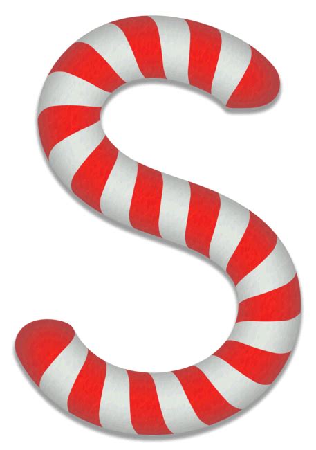 Candy Cane Stripes Christmas Alphabet Lettering Font Diy Projects