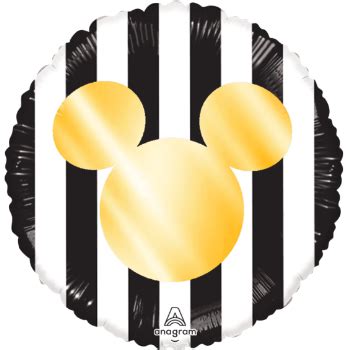 9 ANAGRAM MICKEY FIGURA DORADO Balloon City