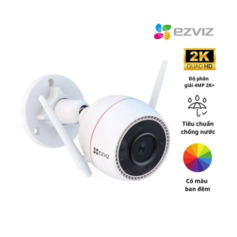 Camera IP Wifi ngoài trời Ezviz H3C 4MP 2K Sắc nét có màu ban đêm