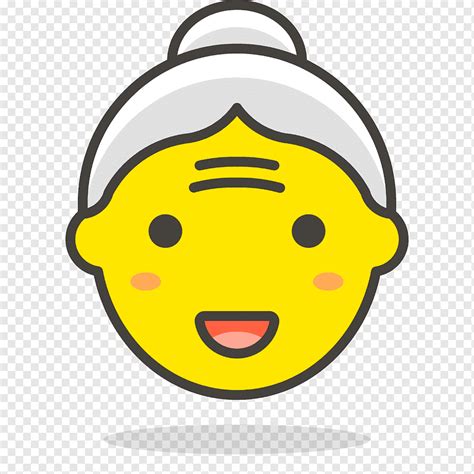 Tua Wanita Ikon Streamline Emoji Png Pngwing