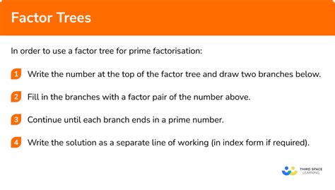 Factor Trees Gcse Maths Steps Examples And Worksheet