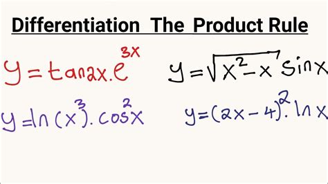 Differentiation Using The Product Rule How To Solve Product Calculus Problems Step By Step