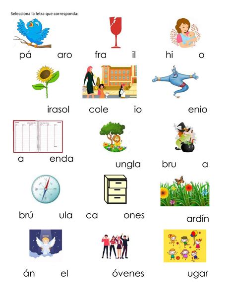 Ortografía G J Worksheet Live Worksheets