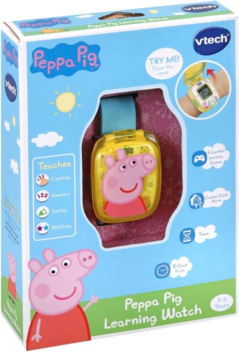 Vtech Peppa Pig Montre Interactif Pour Enfants Et Garçons De 3 4 5 6