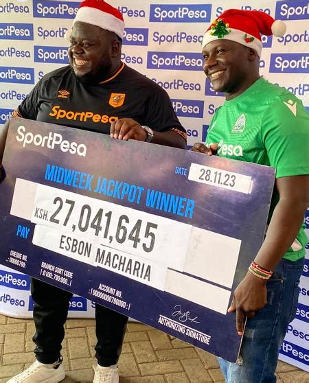 Sportpesa Midweek Jackpot Winner Of Ksh 27 Million Esbon Macharia