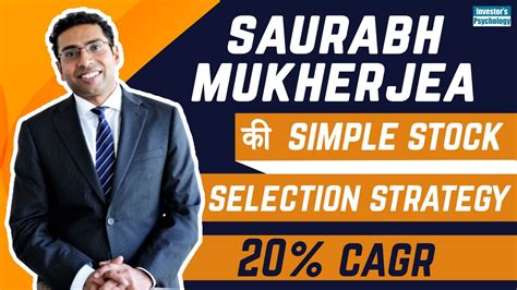 Saurabh Mukherjea Stock Picking Strategy कनस Share खरद 2021